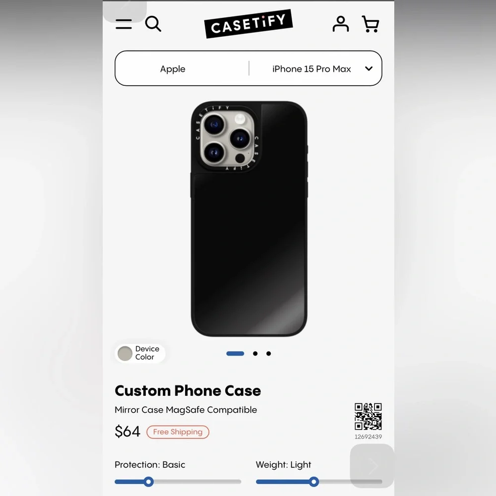 Sale! New CASETiFY Mirror Case Magsafe Compatible for Apple iPhone 15 Pro Max